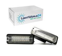 LIGHTWORLD24 LED luce targa auto, lampadine illuminazione targa 18 SMD CanBus senza errore, 6000K bianco xenon freddo, 2 pezzi, compatibile con GOLF 4 5 6 7