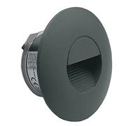 LIGHTWORLD24 - Luce LED per scale in alluminio 230V 2W grigia - Applique da incasso IP65 impermeabile, luce neutra, 1 pezzo