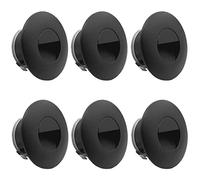 LIGHTWORLD24 Luce per scala a LED, luce da incasso a parete, faretti per illuminazione gradini interno/esterno, applique da parete IP65 230V 2W 180LM, nero, set da 6 pezzi