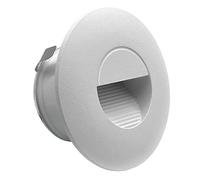 LIGHTWORLD24 Luce per Scale a LED in Alluminio 230V 2W, Lampada da Parete per Scatola Incasso IP65 Impermeabile Bianco Neutro 180lm, 1 Pezzo