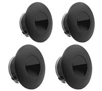 LIGHTWORLD24 Set 4 Faretti LED da Incasso per Scale IP65 - Luci Segnapasso da Parete 230V per Interni ed Esterni - Illuminazione Gradini, Nero