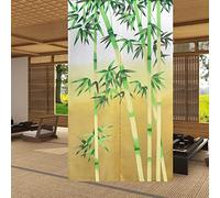 LIGICKY Noren,Tenda da porta in stile giapponese, per porte e finestre, per la protezione della privacy, decorazione per la casa, sushi, ristorante, cucina, 85x149 cm, colore nero (foresta di bambù)
