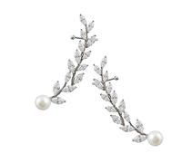 LIGIGWASH 1 Paio Clip Foglia con Placcatura Accessorio Sposa per Estivi Rampicanti Ipoallergenici per