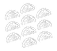 LIGIGWASH 10 Pezzi Portatovaglioli Trasparente Plastica Supporto Fazzoletti Lineare per Design Bordi Taglienti per Ristorante Bar Feste e Casa