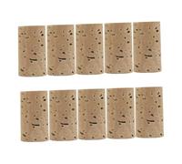 LIGIGWASH 10pezzi Flute Cork Plugs for Woodwind Instruments Natural Cork Headjoint Stoppers for Flute Maintenance and Repair and Reusable Accessories