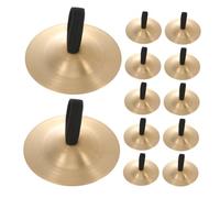 LIGIGWASH 12pezzi Piatto Rame Di Cembali Per Dita Piccoli Strumenti Dito Portatili Per Danza Del Ventre Feste Ragazzo Ragazza e Insegnamento Musicale