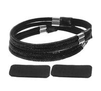 LIGIGWASH 1paio Cinturini Elastici Neri per Scarpe con Tacco Regolabili e Antiscivolo Fasce per Caviglia Donne Accessori Eleganti e Resistenti per Tacchi senza Cinturino
