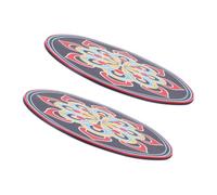 LIGIGWASH 2 Pcs Ciotola Sound Ciotola Cantare Ciotola Cuscino Bevande Non Slip Sottobicchieri Ciotola Ricami Fatti A Mano