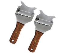LIGIGWASH 2 Pezzi Affetta Tartufi e Formaggio in Acciaio Inossidabile Multifunzione per Cucina Leggero e Antiruggine per Affettare Tartufi Formaggi e Cioccolato Design Compatibile con Vari