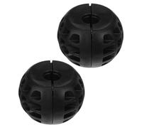 LIGIGWASH 2 Pezzi Avvolgitubo e Design a Scissione in Gomma da Giardino Nero Struttura Limitatrice Previene Grovigli e Sostituzione Rapida per Irrigazione del Cortile e Uso Interno
