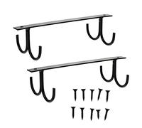 LIGIGWASH 2 Pezzi Ganci per Tazze Nero Supporti Sospesi per Cucina e Armadi Facile Installazione con Viti per Ottimizzare Stoccaggio e Organizzazione Cucina e Casa