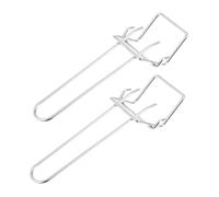 LIGIGWASH 2 pezzi Pinze per Piatti Caldi Antiscottatura Morsetti Resistenti per Ciotole e Vassoi Utensili da Cucina Sicuri per Forno Elettrico Microonde e Vaporiera Presa Antiscivolo e