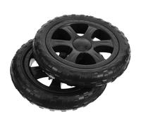 LIGIGWASH 2 pezzi Ruote Ricambio per Carrellino Spesa in Plastica Resistenti e Facili da Installare Compatibili con Carrelli Supermercato e Lavanderia