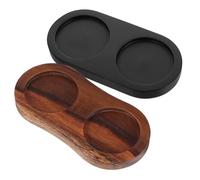 LIGIGWASH 2 Pezzi Vassoio in Legno per Macina Pepe e Supporto Stabile per Macinini Porta Spezie e Base Saliera Elegante Organizer da Cucina e Tavola