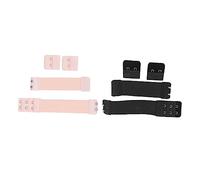 LIGIGWASH 2 set Fibbie Elastiche Regolabili per Prolunghe Reggiseno e Fascia per Parrucca Estensori Morbidi Traspiranti per Comfort Quotidiano e Nero
