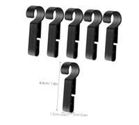 LIGIGWASH 20 pezzi Clip per Casco da Lavoro per Torce Frontali Gancio Antiscivolo in Plastica Resistente per Fissaggio Sicuro Lampade da Testa su Elmetti Edili e Cantieri