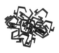 LIGIGWASH 20 Pezzi Ganci per Pegboard Nero Piccoli Organizer Resistenti per Cucina Camera e Ganci Salvaspazio con Elevata Capacità di Carico per Appendi Oggetti e Gioielli