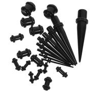 LIGIGWASH 23 Pezzi Dilatatori per Orecchie Acrilico Tapers Strettamente Ipoallergenici Facili e Confortevoli Usare