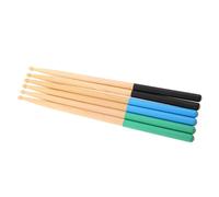 LIGIGWASH 3 Paia Bacchette Batteria Legno Acero Antiscivolo per Percussioni Professionali Compatibili con Batterie Elettroniche e Acustiche
