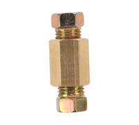 LIGIGWASH 3 Pezzi Raccordi per Linea Freno Kit per Tubo Rame Nichelato Alta Durabilità e Sicurezza per Impianti Frenanti