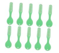 LIGIGWASH 30 pezzi Spazzolino da Denti Mini Morbido con Testina per Pulizia Manico Ergonomico Antiscivolo Spazzolino Portatile per Anziani e Uso Quotidiano