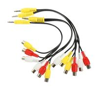 LIGIGWASH 4 pezzi Adattatore Sdoppiatore Audio Video per Box Tv Riproduzione Audio e Compatibilità