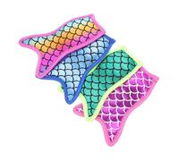 LIGIGWASH 4 pezzi Coperture Ghiaccioli Neoprene Protezione Anti-freddo Ghiaccioli Sirena Colorata Riutilizzabile per Feste