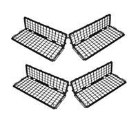 LIGIGWASH 4 Pezzi Fruit And Vegetable Shelf Guardrail Divider For Supermarket Display Plastic Fresh Food Organizer With Smooth Easy Clean Surface Vibrant Color Produce Separator