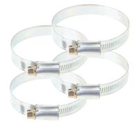 LIGIGWASH 4 pezzi Morsetti per Tubo in Metallo Regolabili Set Resistenti per Uso Domestico Auto e Industria Blocchi Stabili e Sicuri per Tubazioni Interni ed Esterni