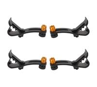 LIGIGWASH 4pezzi Morsetto per Asta Batteria Metallo Nero Clip Microfono Antivibrazione Supporto Microfono Batteria Regolabile Accessorio per Acustica ed Elettrica