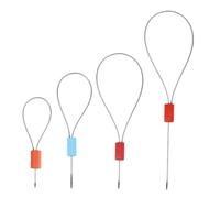 LIGIGWASH 50 pezzi Sigilli di Sicurezza con Filo d Acciaio da Chiusura Stretta Antimanomissione Professionale per Container Express e Supermercati Colori Casuali Colore Colore Casuale