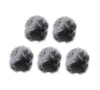 LIGIGWASH 5pezzi Copertura Protettiva per Microfono in Peluche Anti-spruzzo e Antivento Protezione da Saliva e Polvere per Studi di Registrazione Bar e Palchi