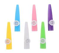 LIGIGWASH 6 Pezzi Kazoo in Plastica per Strumento Musicale Portatile e Resistente Giocattolo Didattico per Feste Flauto Musicale per Scuola e Eventi