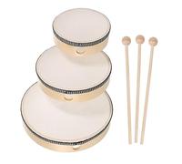LIGIGWASH 6pezzi Tamburi Mano in Legno Per Ragazzo Ragazza Bacchette Strumenti Musicali Percussivi Educativi Per Sviluppare Ritmo e Fiducia Adatto Feste e Scuole