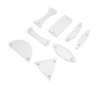 LIGIGWASH 8 Pezzi Kit Ottico per Esperimenti Fisici Prisma, Lenti Semicircolari e Manuale, Design Modulare in Plastico per Laboratori Scolastici e Didattica Stem