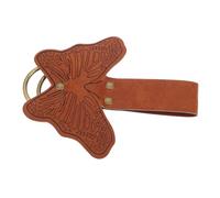 LIGIGWASH Accessori Per Cinture Rinascimentali Da Donna Portachiavi Ciondolo in Similpelle Per Costumi Da Drammi Storici e Feste Colore Marrone