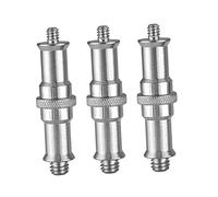 LIGIGWASH Adattatore Filettato per Stativo 1/4 a 3/8 in Ferro Leggero Argento Kit 3 Pezzi per Montaggio Supporti e Strutture Luci