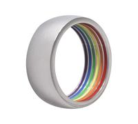 LIGIGWASH Anello colorato in Acciaio Inossidabile Resistente Colore Pride Design Liscio e Confortevole Accessorio da Indossare per Festa e Evento Speciale