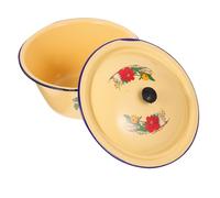 LIGIGWASH Bacinella Smaltata con Contenitore Cucina Retrò in Smalto Spesso per Conservazione Carne Fredda e Lavaggio Mani Adatta Casa Ristorante e Regalo Originale