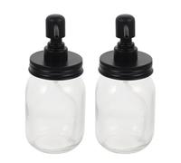 LIGIGWASH Barattoli per Conserve 500Ml Coperchio a Pompa 2 Pezzi Dispenser per Marmellata e Sciroppo Barattoli Portatili per la Conservazione Domestica di Dolci Liquidi Adatti per Uso