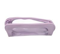 LIGIGWASH Borsa per Pennelli da Trucco da Viaggio Contenitore Organizer Trasparente con Cerniera Custodia per Eyeliner e Matite Cosmetiche Portatile e Protettiva