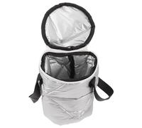 LIGIGWASH Borsa Termica Rotonda Portatile con Manico per Pranzo Sacchetto Isolante per Cibo Caldo e Freddo per Ufficio Scuola e Viaggi Conservazione Prolungata del Calore e Protezione dal