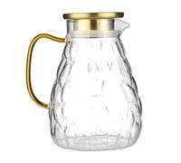 LIGIGWASH Caraffa Vetro con Resistente al Calore per Fredda e Succhi Contenitore e Ufficio