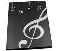 LIGIGWASH Cartella Spartiti Musicali Resistente Raccoglitore Pagine con Rilegatura Spirale Organizer per Spartiti Pianoforte Violino Chitarra e Coro Nero Durable