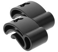 LIGIGWASH Clip per Disco Portatile e Porta Dischi Sportivo, 2 Pezzi, Morsetto in plastica Nero, Supporto per Flying Disc da Esterno per e Anziani