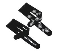 LIGIGWASH Collant Bambina Motivo Ragnatela e Scheletro, 2 Pezzi, in Poliestere Nero, per Halloween e Feste, 6-8 Anni