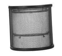 LIGIGWASH Copertura Antivento Microfono U in Metallo Scudo Antispruzzo per Microfono Portatile Filtro Pop Shield Facile da Installare per Protezione da Spruzzi e Rumori Indesiderati