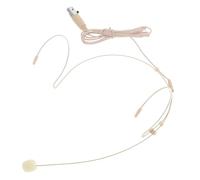 LIGIGWASH Cuffie Headset Con Microfono Condensatore Tre Pin Per Insegnanti Microfono Portatile Per Tour Guide Con Gancio Per Orecchio Doppio Audio Stereo e Comfort Ottimale Per Uso