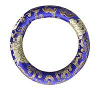 LIGIGWASH Cuscino per Ciotola Tibetana Seta Blu Pad Antiscivolo per Meditazione e Decorazione Handmade Nepal Protezione Spessa per Strumenti Sonori Buddhisti