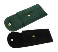 LIGIGWASH Custodia per Orologi da Viaggio in Velluto Antipolvere 2 Pezzi, Borsa Portatile Bottone a Pressione, Resistente per Uomo e Donna, Protezione Antiurto per Orologio da Polso, Regalo